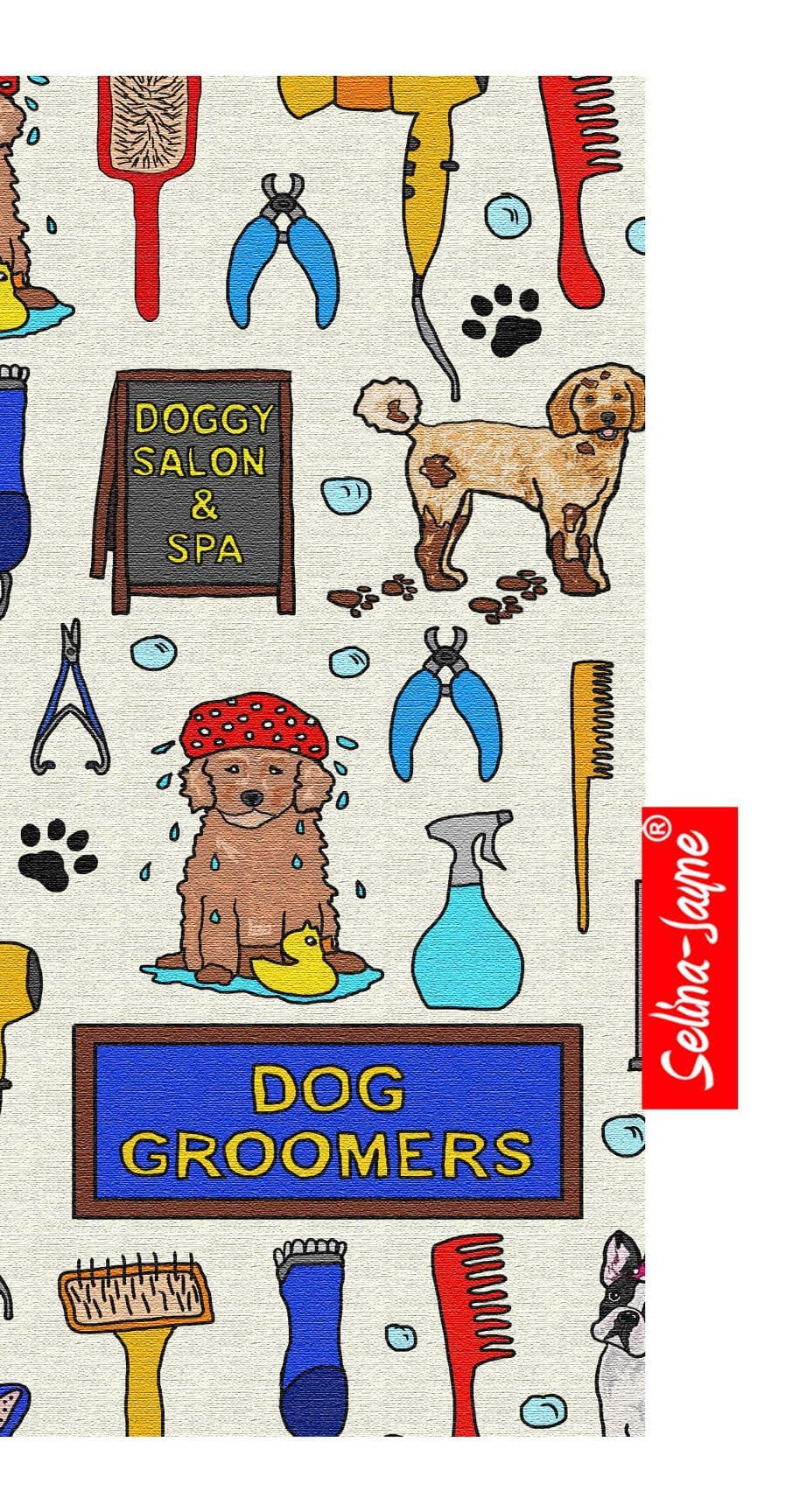 Dog Groomer Glasses Case Soft Fabric by Selina-Jayne