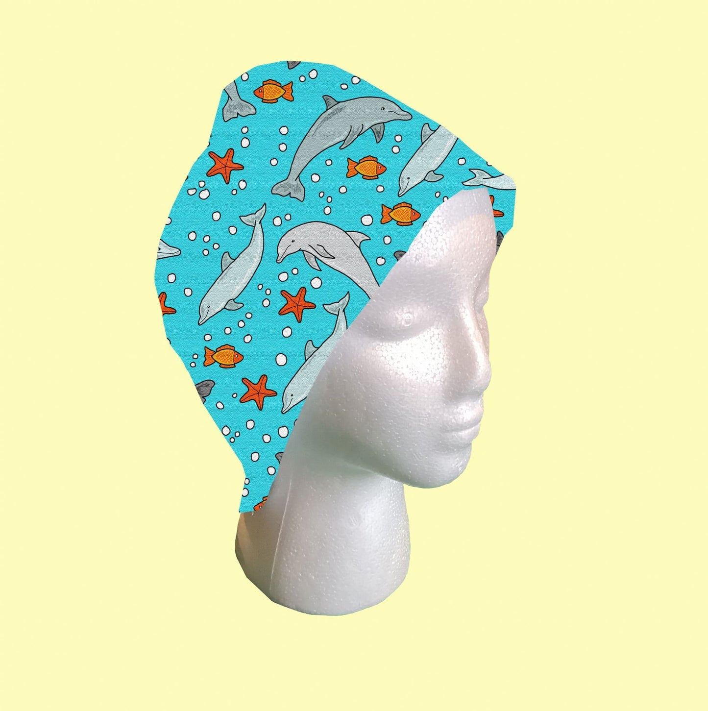 Dolphins Scrub Cap by Selina-Jayne