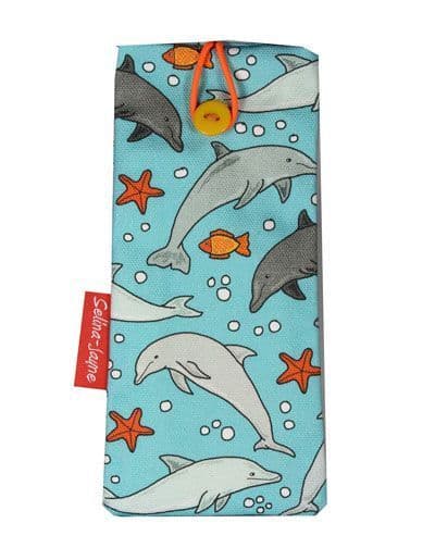 Dolphins Soft Glasses Case by Selina-Jayne
