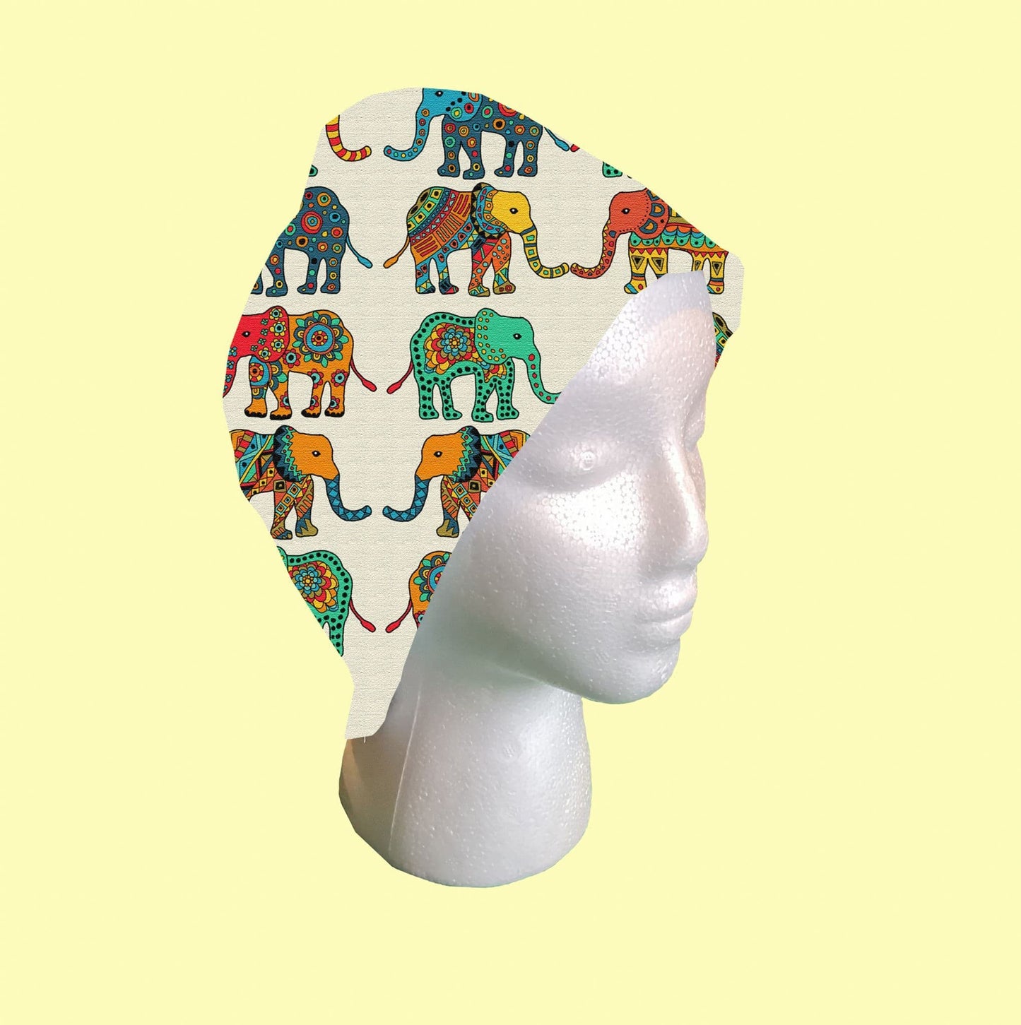 Elephants Scrub Cap by Selina-Jayne