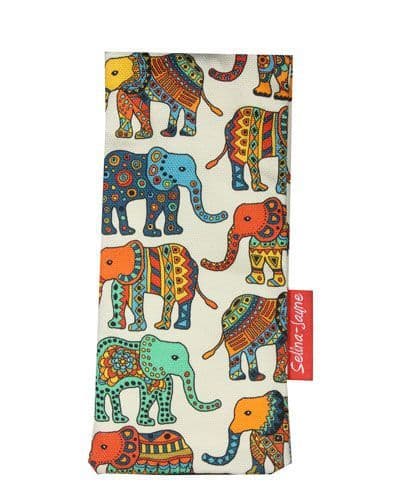 Elephants Soft Glasses Case by Selina-Jayne