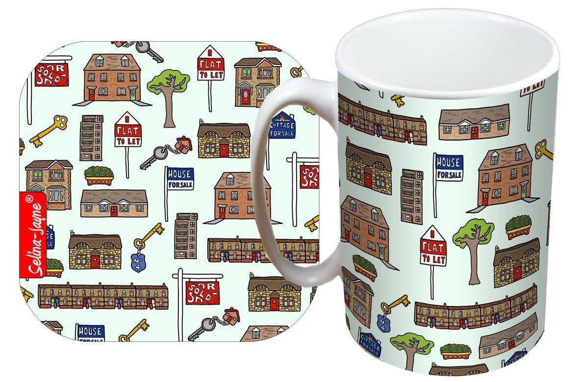 Estate Agent Mug and Coaster Gift Set by Selina-Jayne