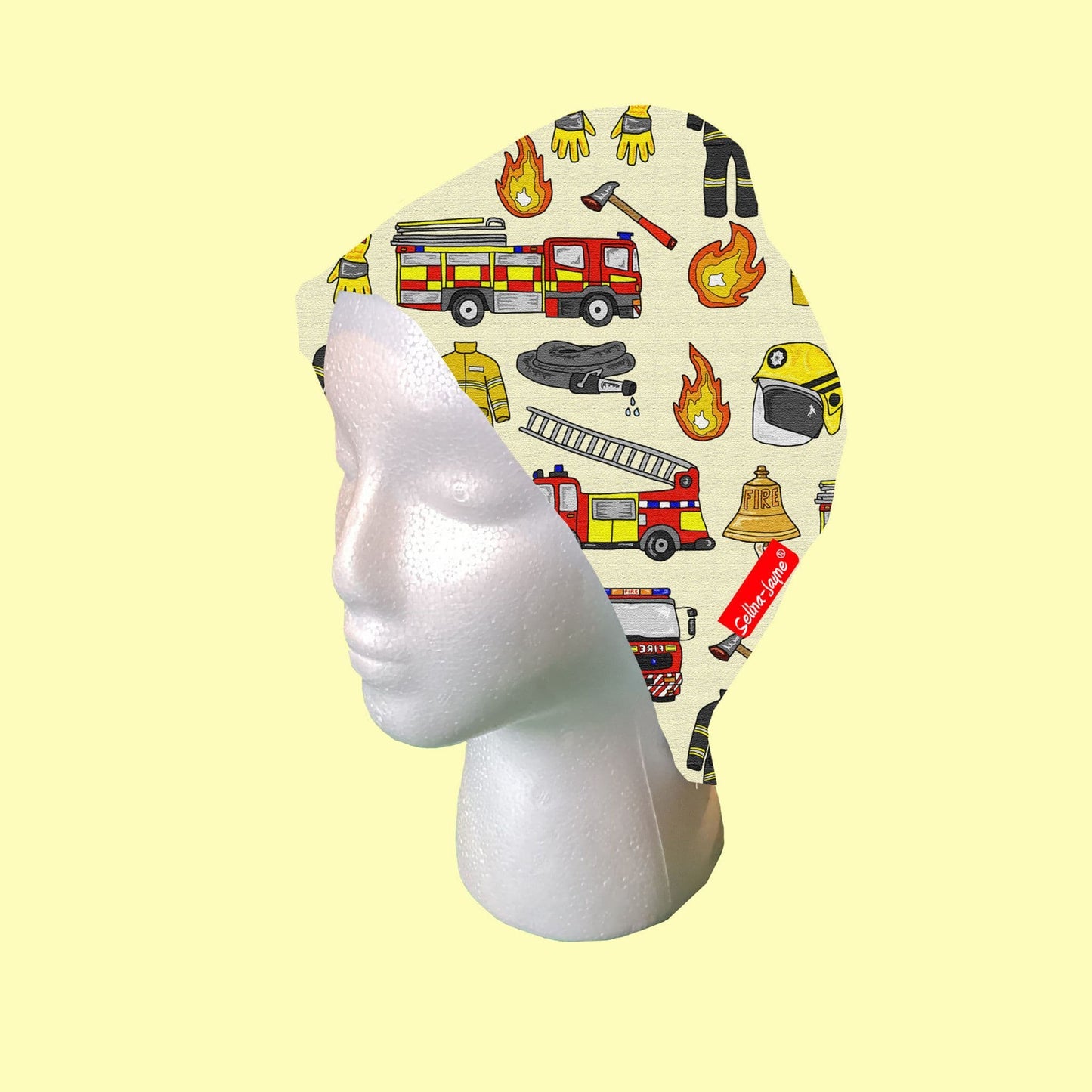 Firemen Scrub Cap by Selina-Jayne