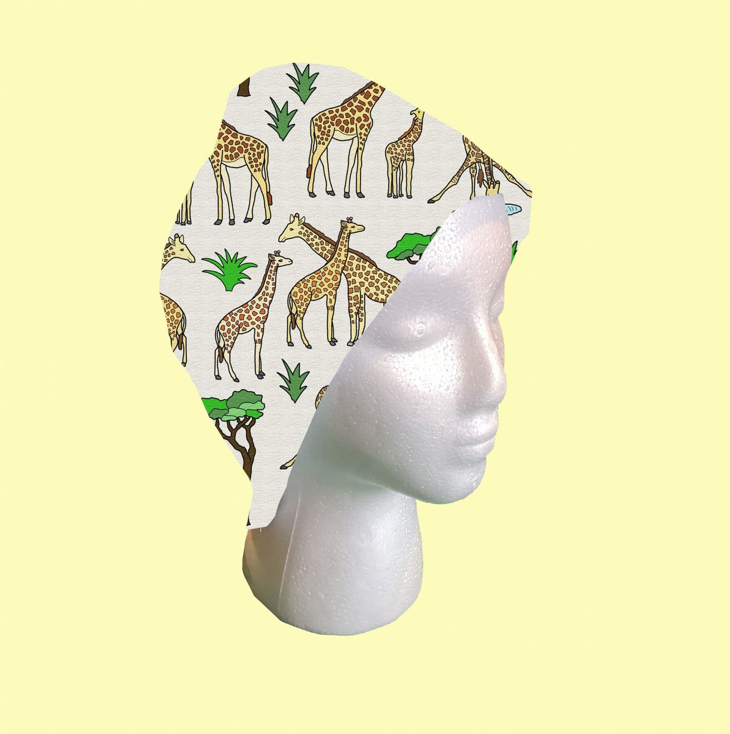 Giraffe Scrub Cap by Selina-Jayne