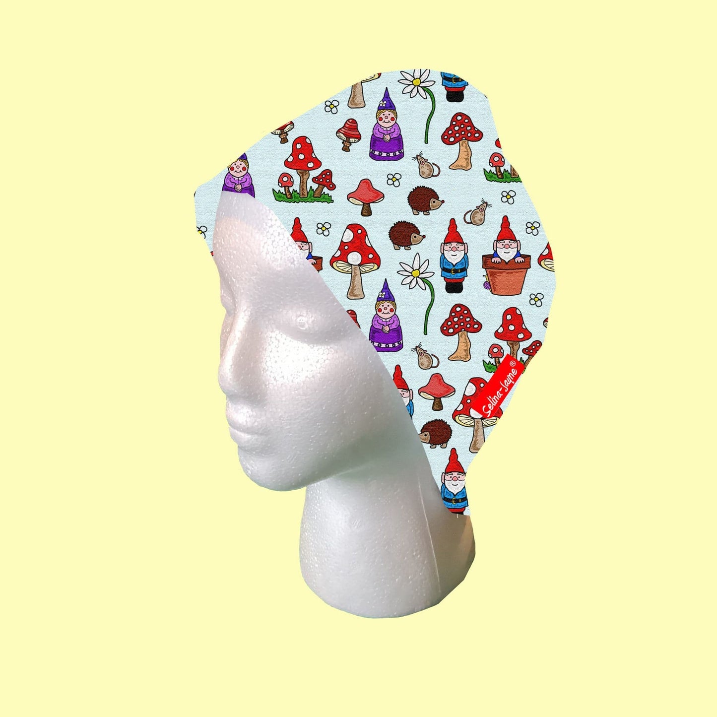 Gnomes Scrub Cap by Selina-Jayne