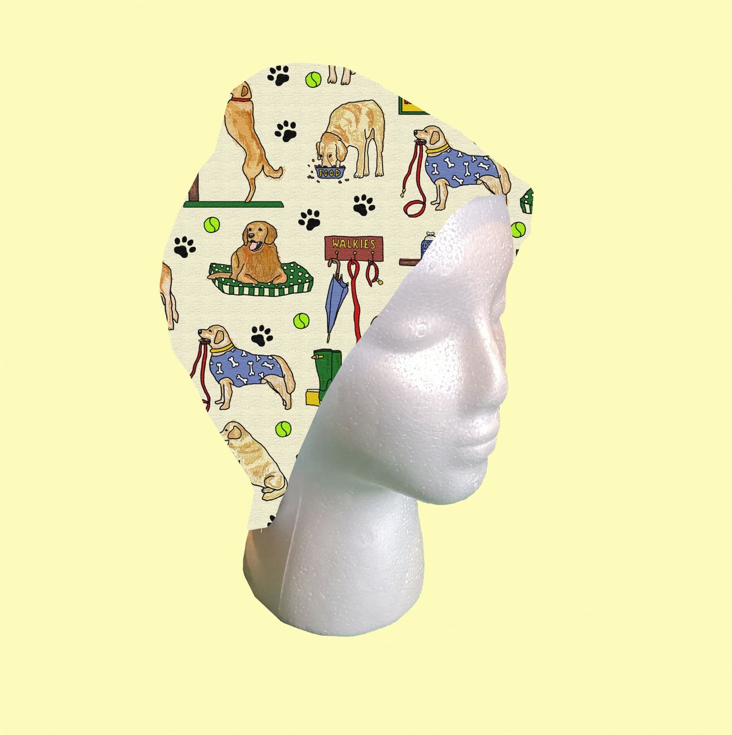 Golden Retriever Scrub Cap by Selina-Jayne