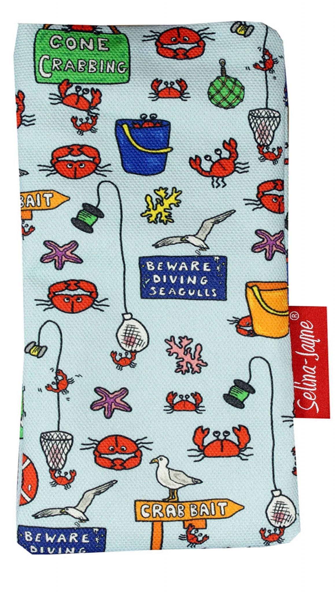 Gone Crabbing Soft Glasses Case by Selina-Jayne