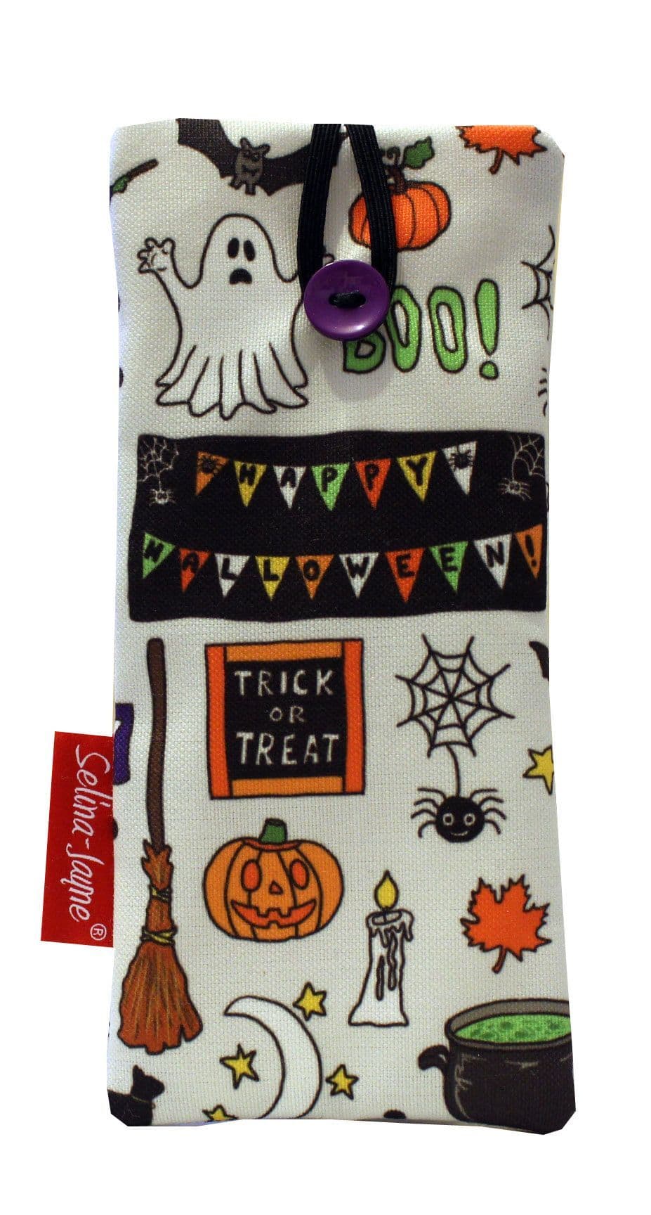 Halloween Soft Fabric Glasses Case by Selina-Jayne
