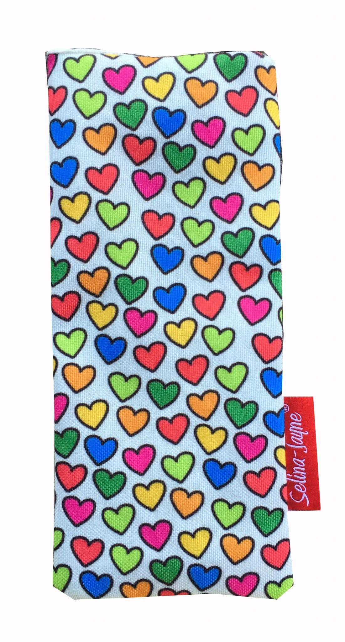 Hearts Soft Glasses Case by Selina-Jayne