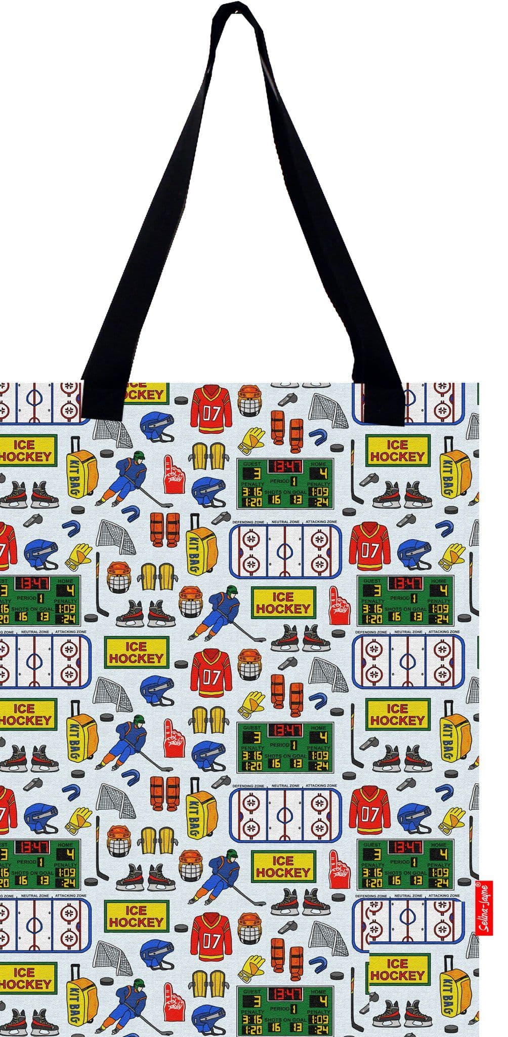 Ice Hockey Tote Bag by Selina-Jayne