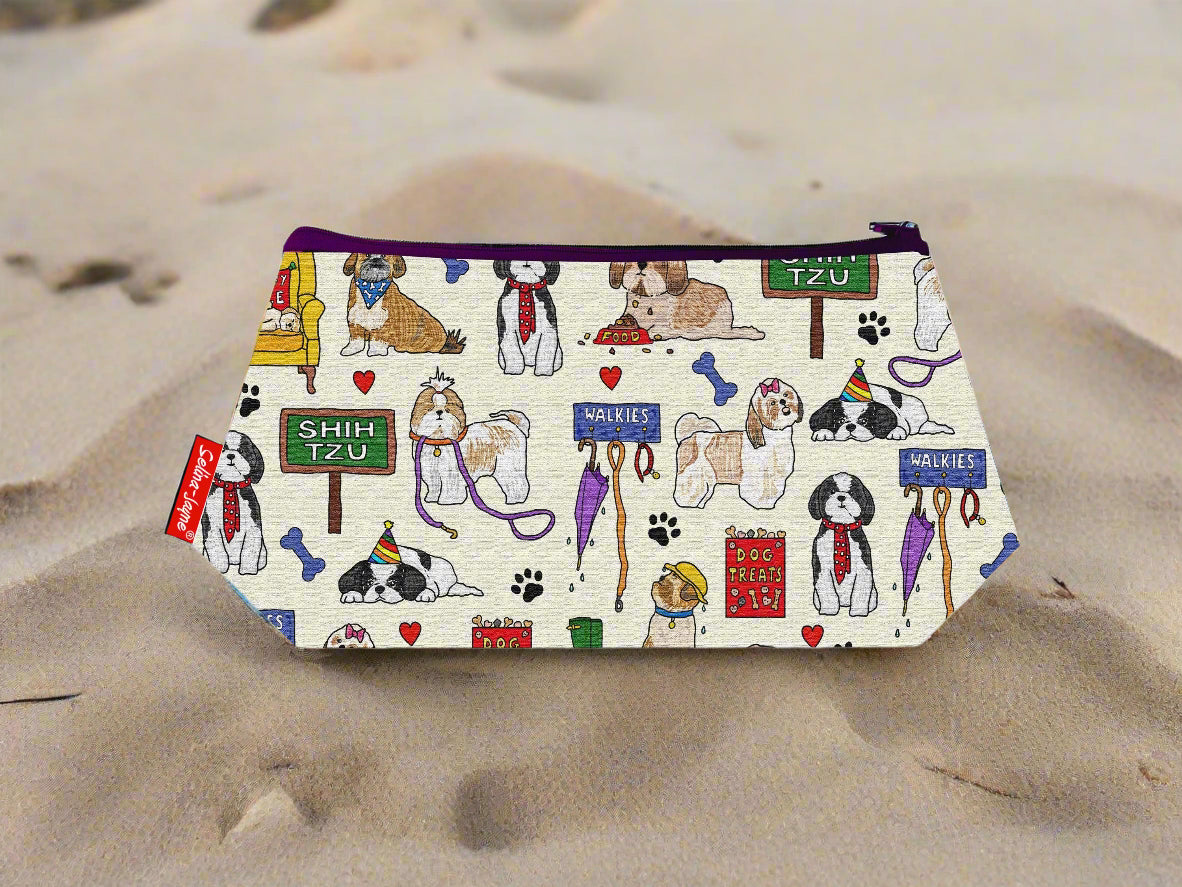 Shih Tzu Dog Makeup Bag by Selina-Jayne