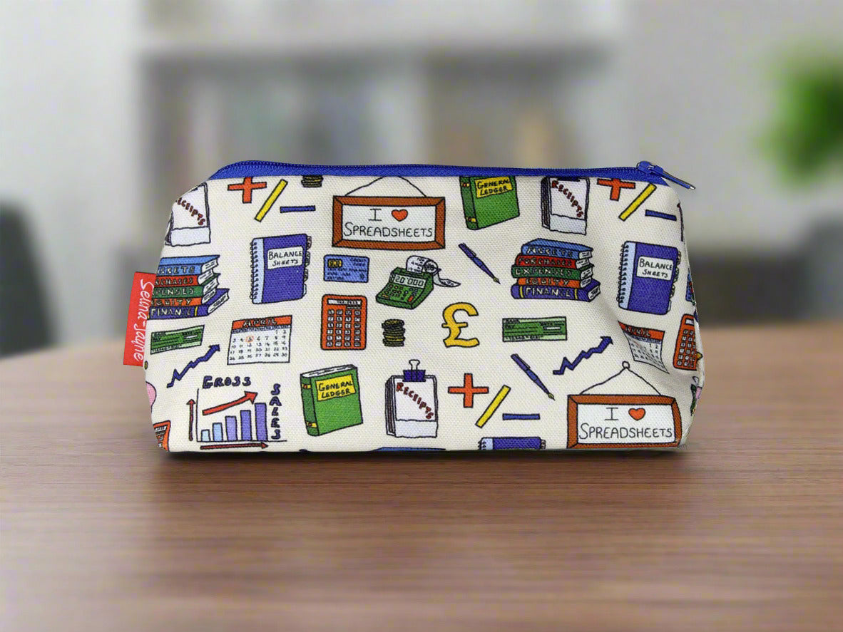Accountants Makeup Bag by Selina-Jayne