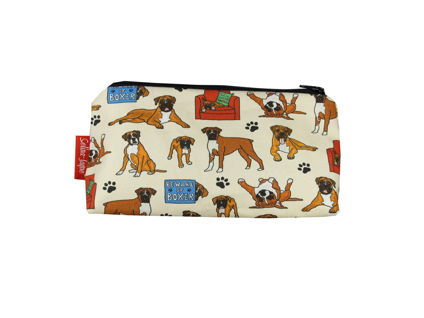 Boxer Dog Makeup Bag by Selina-Jayne