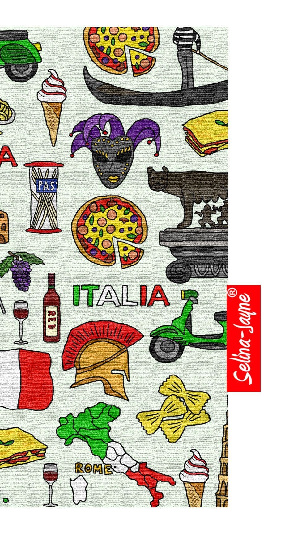 Italy Glasses Case Soft Fabric by Selina-Jayne