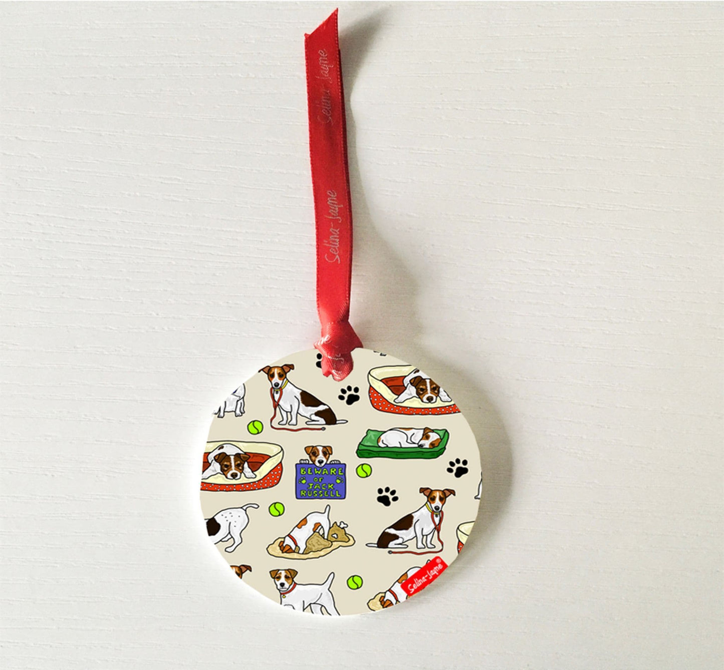 Jack Russell Hanging Decoration by Selina-Jayne