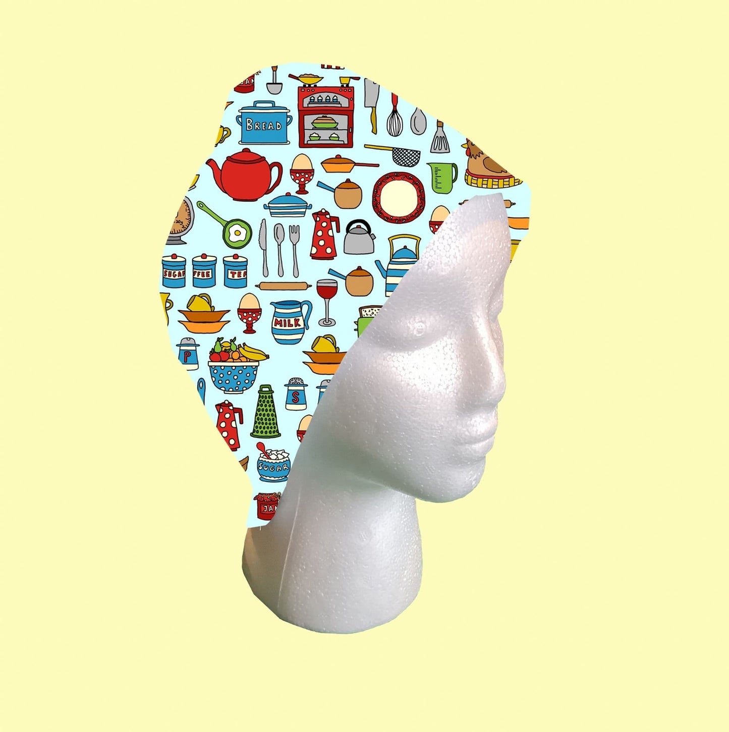 Kitchen Utensils Scrub Cap by Selina-Jayne