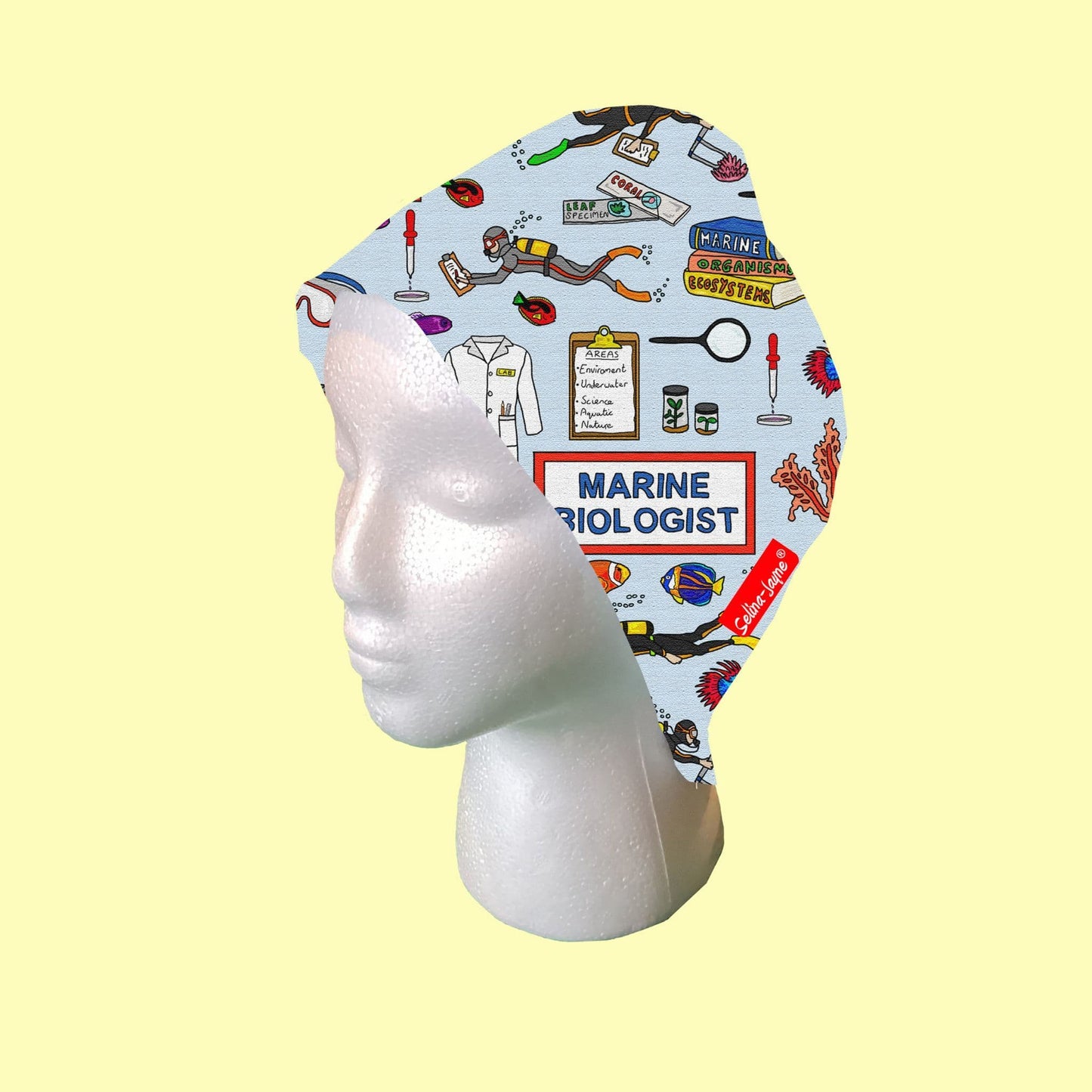 Marine Biologist Scrub Cap by Selina-Jayne
