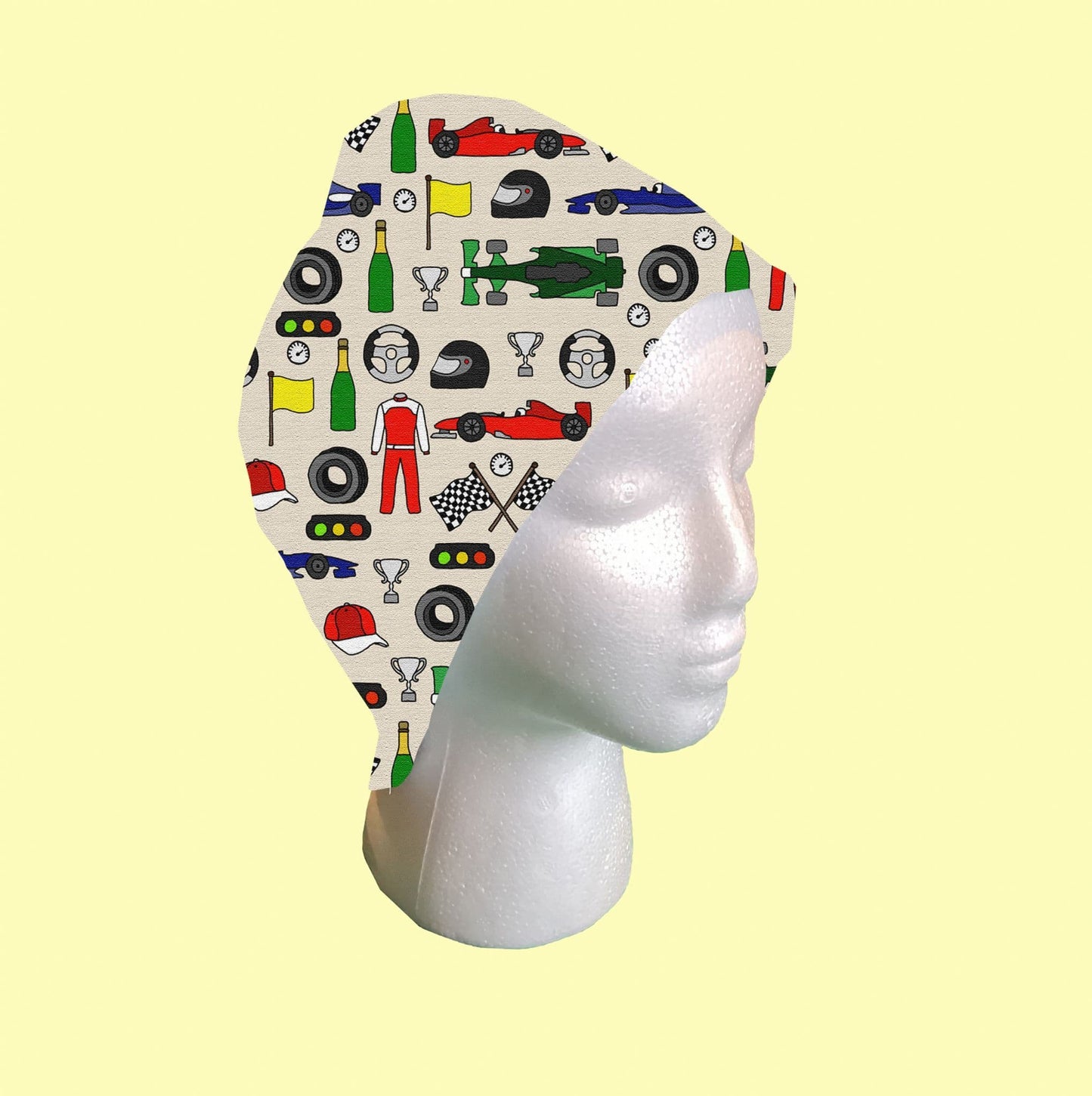 Motor Racing Scrub Cap by Selina-Jayne