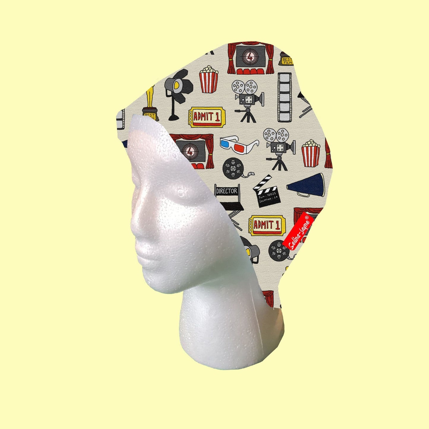 Movies Scrub Cap by Selina-Jayne