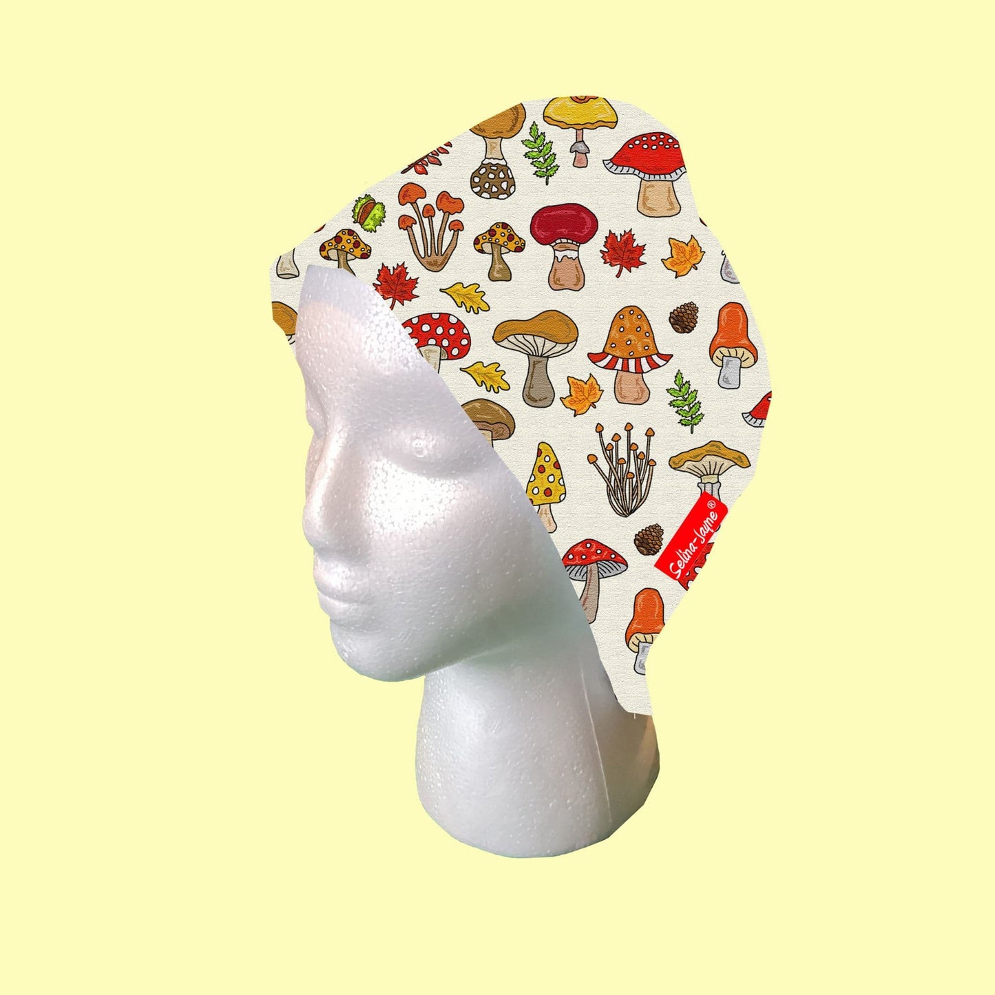 Mushrooms Scrub Cap by Selina-Jayne