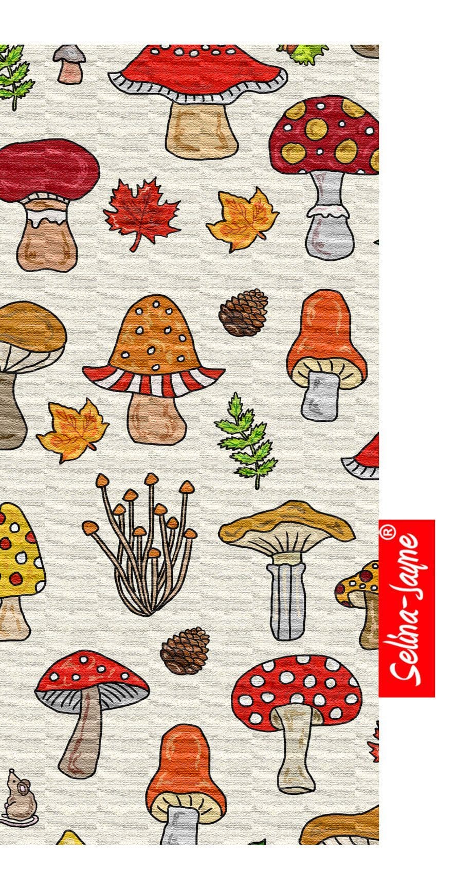 Mushrooms Soft Glasses Case by Selina-Jayne
