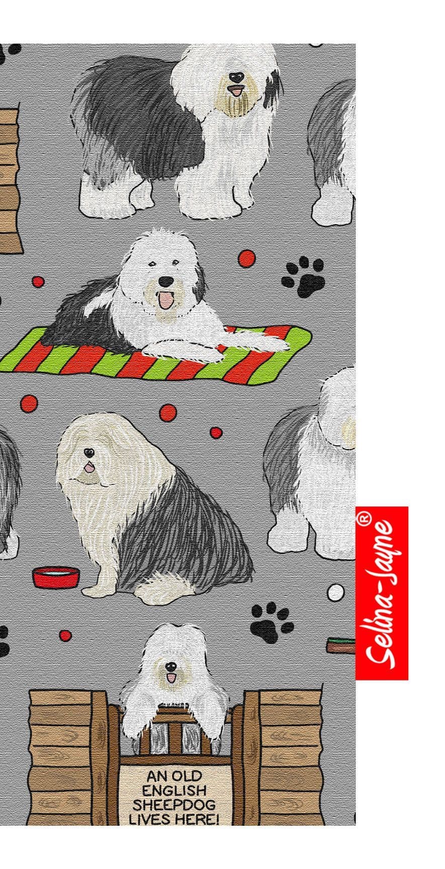 Old English Sheepdog Soft Glasses Case by Selina-Jayne
