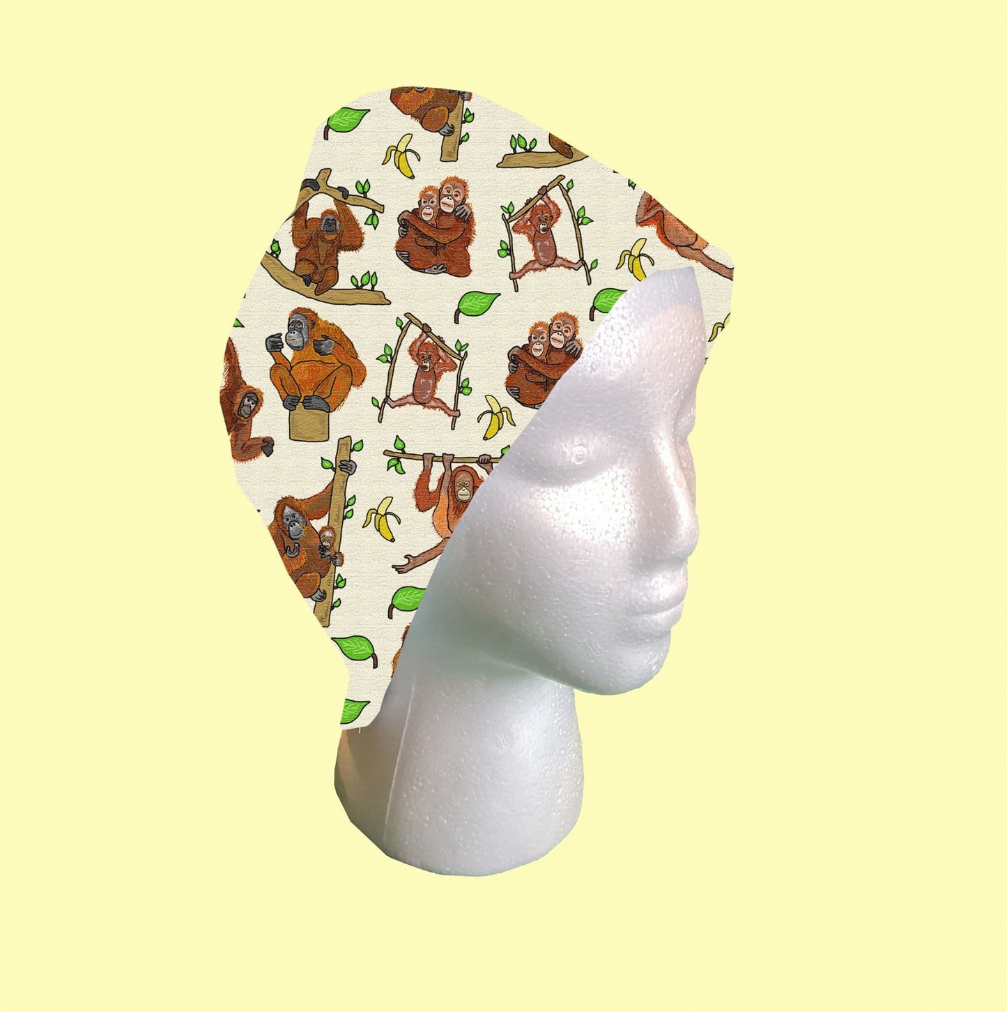 Orangutan Scrub Cap by Selina-Jayne