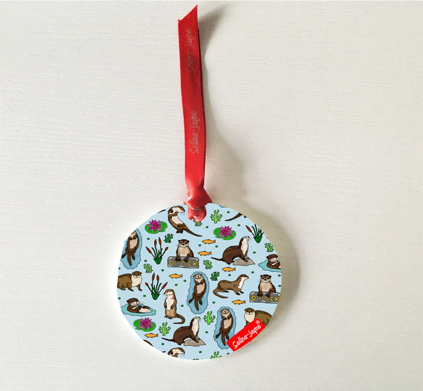 Otters Hanging Decoration by Selina-Jayne