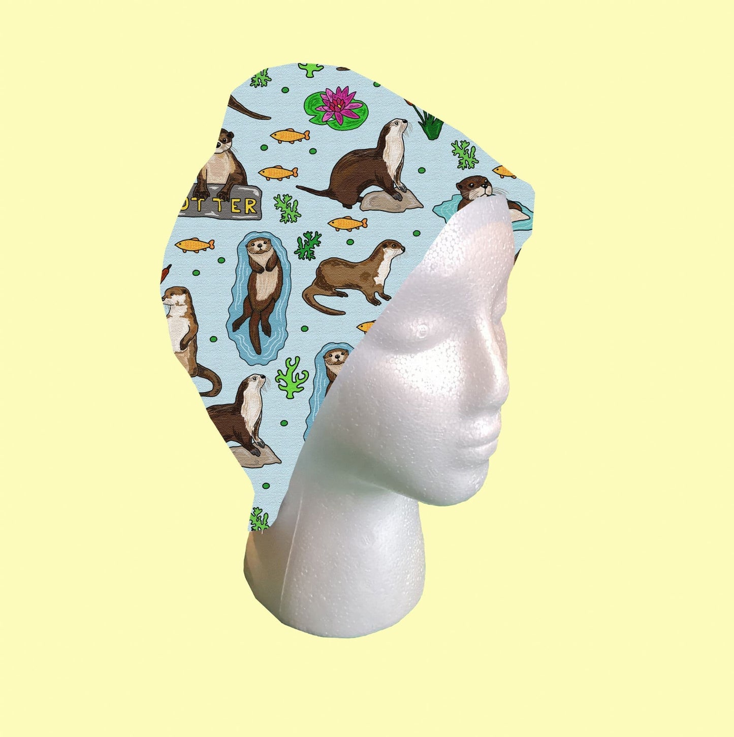 Otters Scrub Cap by Selina-Jayne