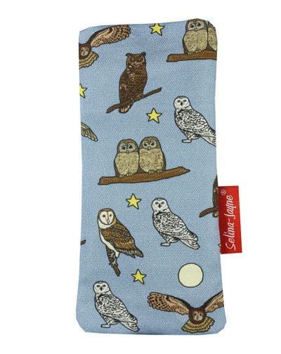 Owls Soft Glasses Case by Selina-Jayne