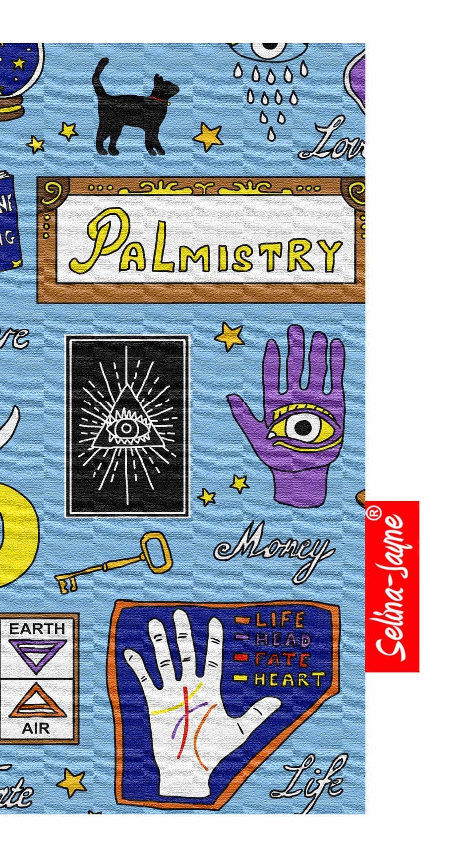 Palmistry Soft Glasses Case by Selina-Jayne