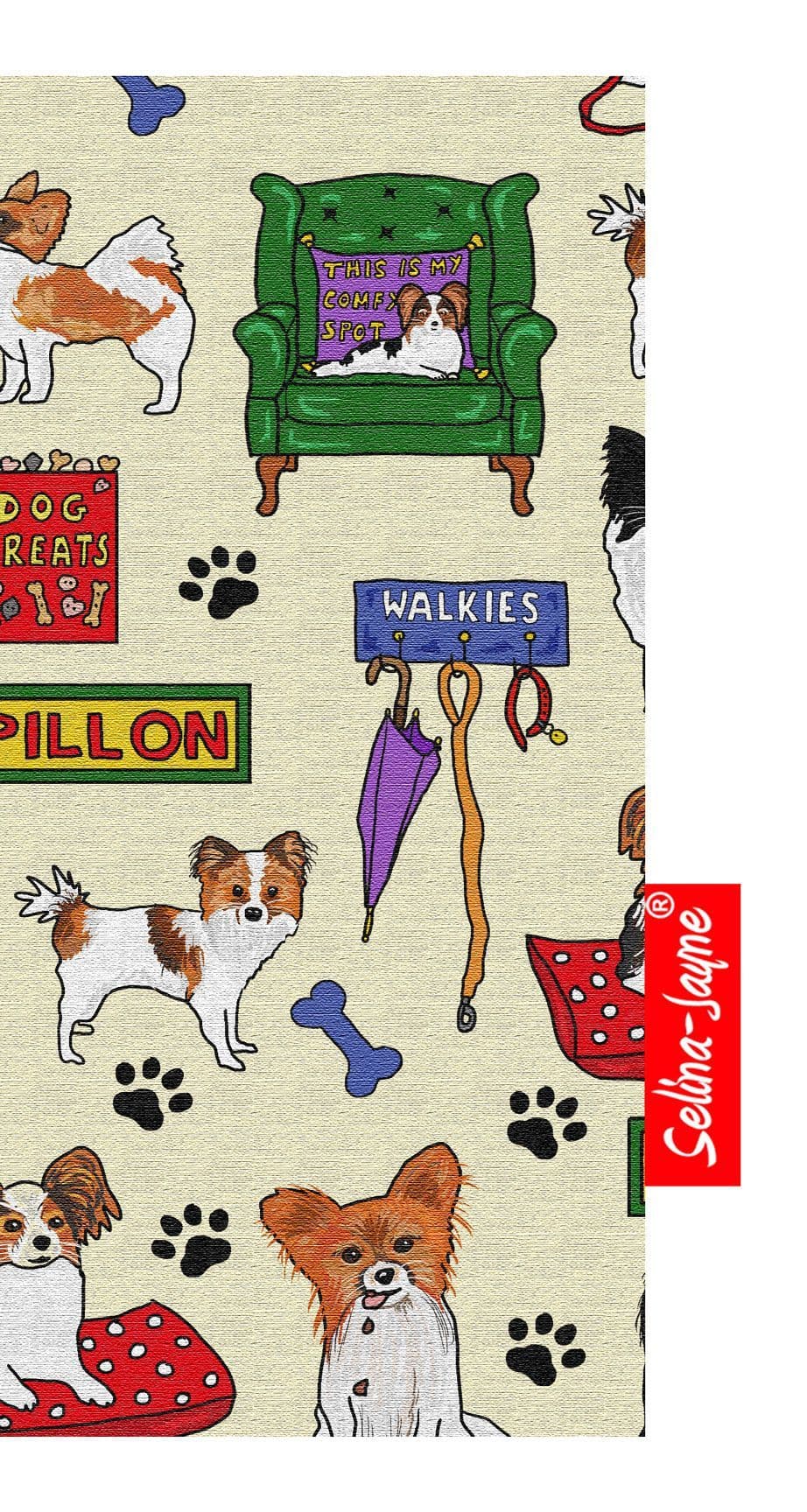 Papillon Dog Soft Glasses Case by Selina-Jayne