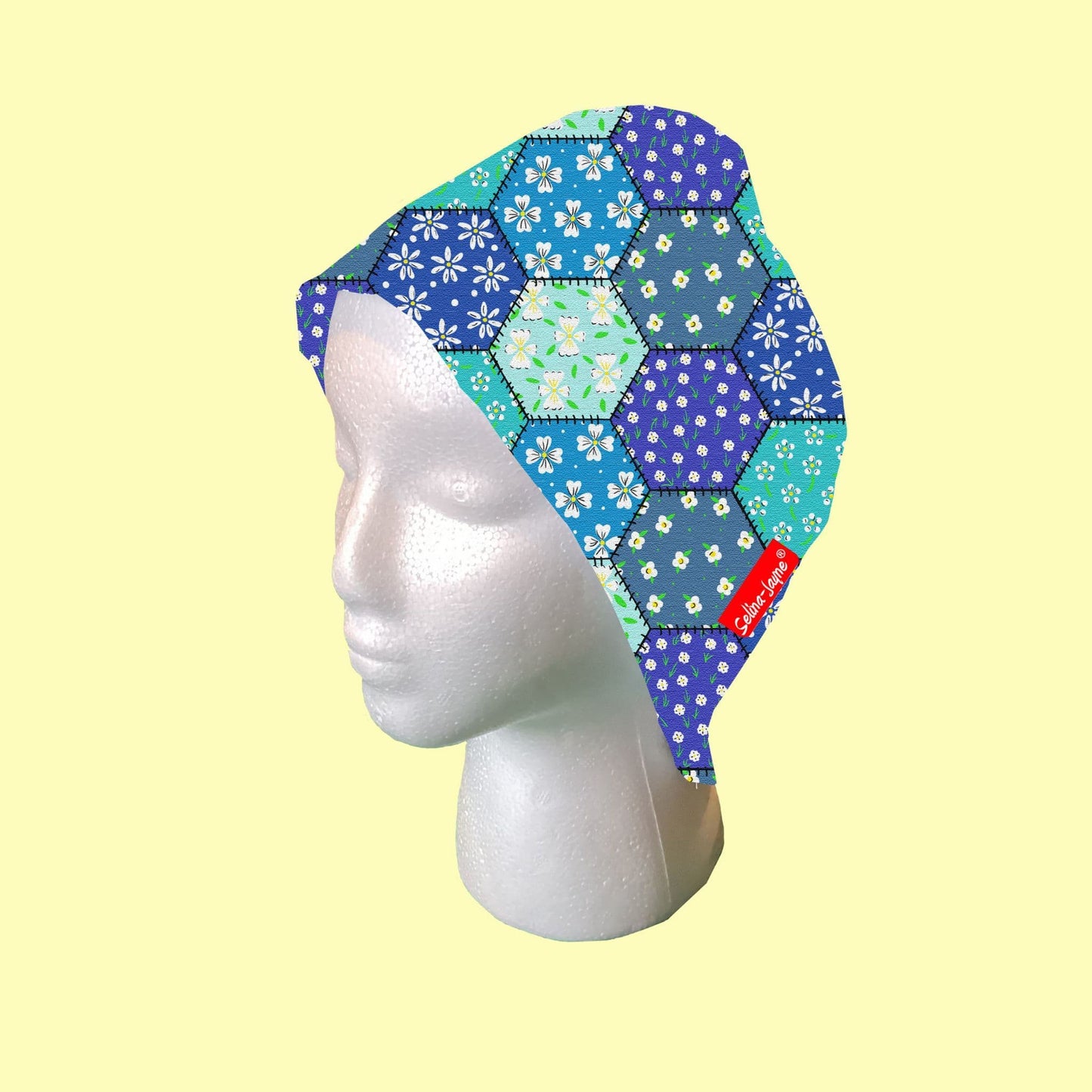Patchwork Scrub Cap by Selina-Jayne