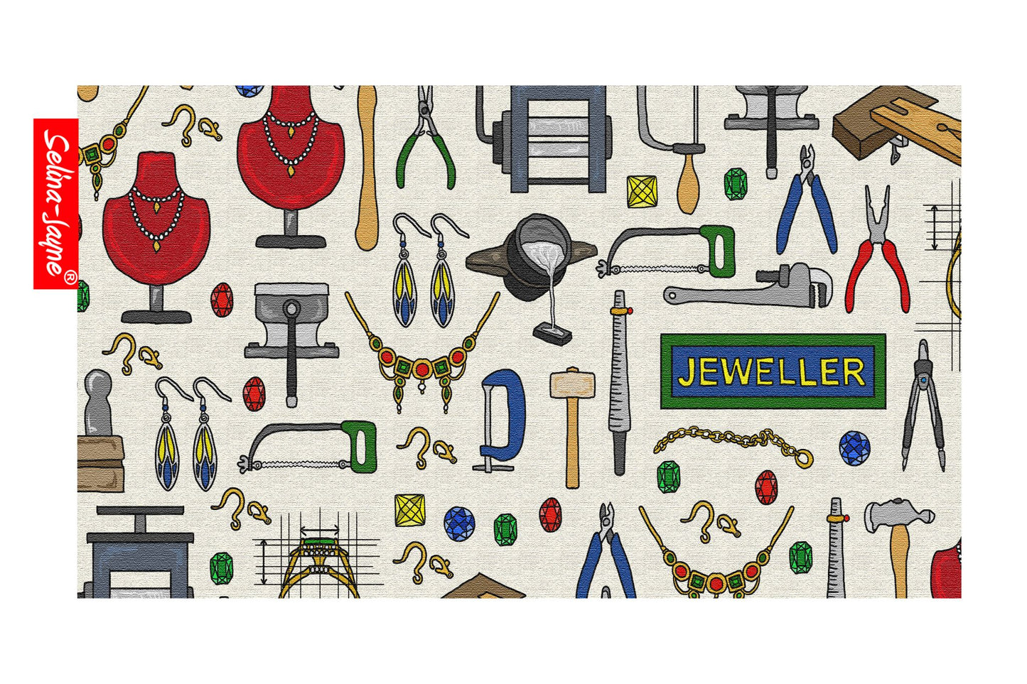 Jeweller Pencil Case by Selina-Jayne