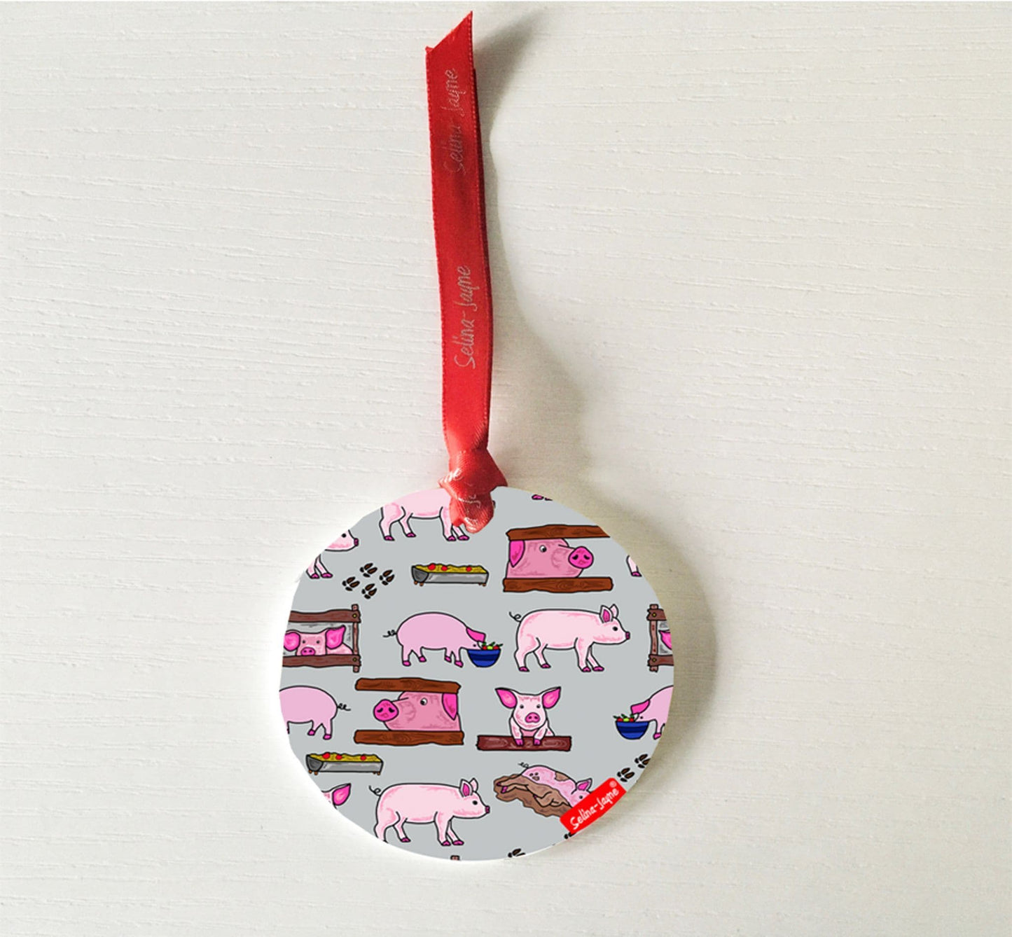 Pigs Hanging Decoration by Selina-Jayne