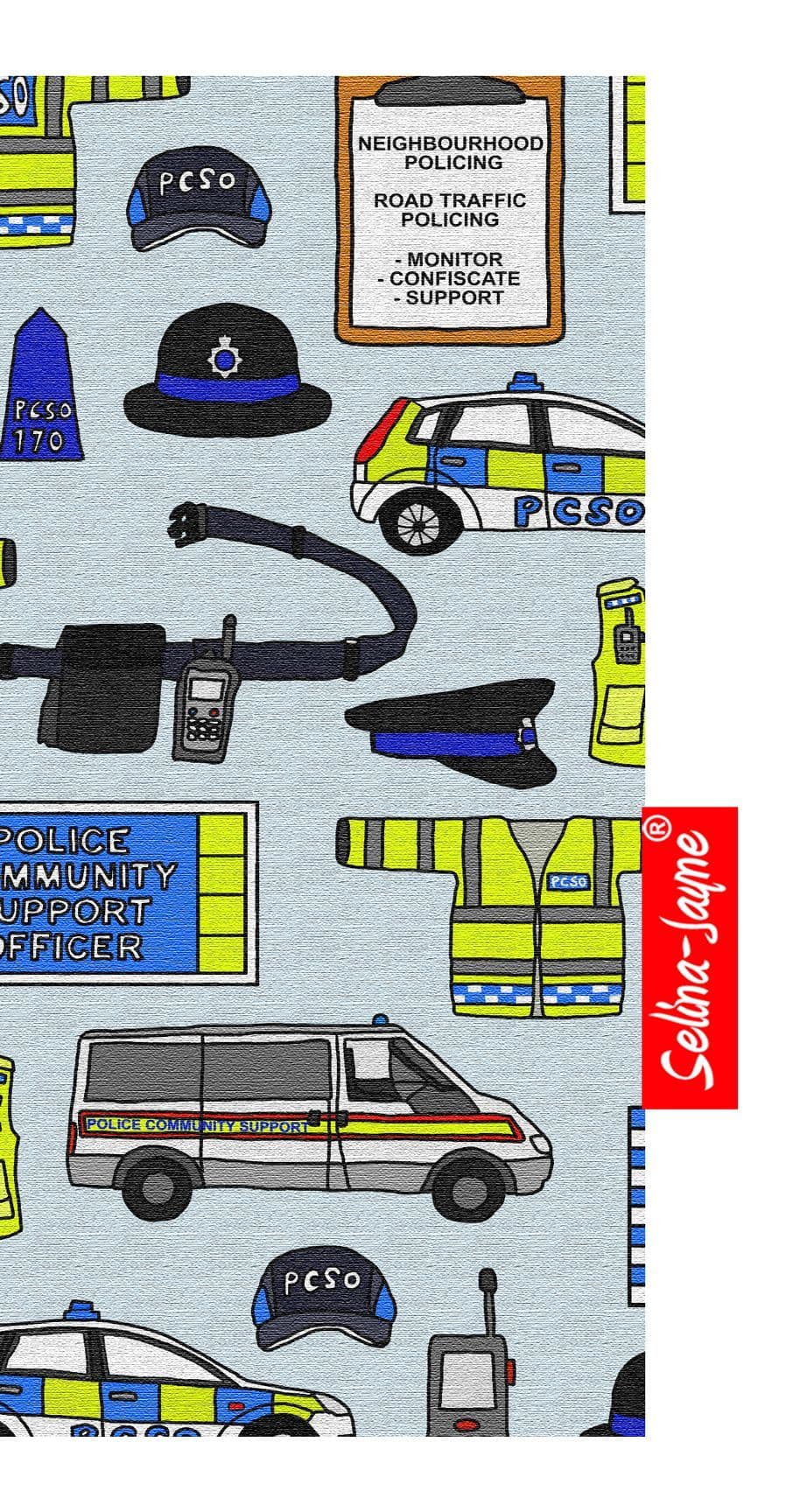 Police Community Support Officer Glasses Case Soft Fabric by Selina-Jayne
