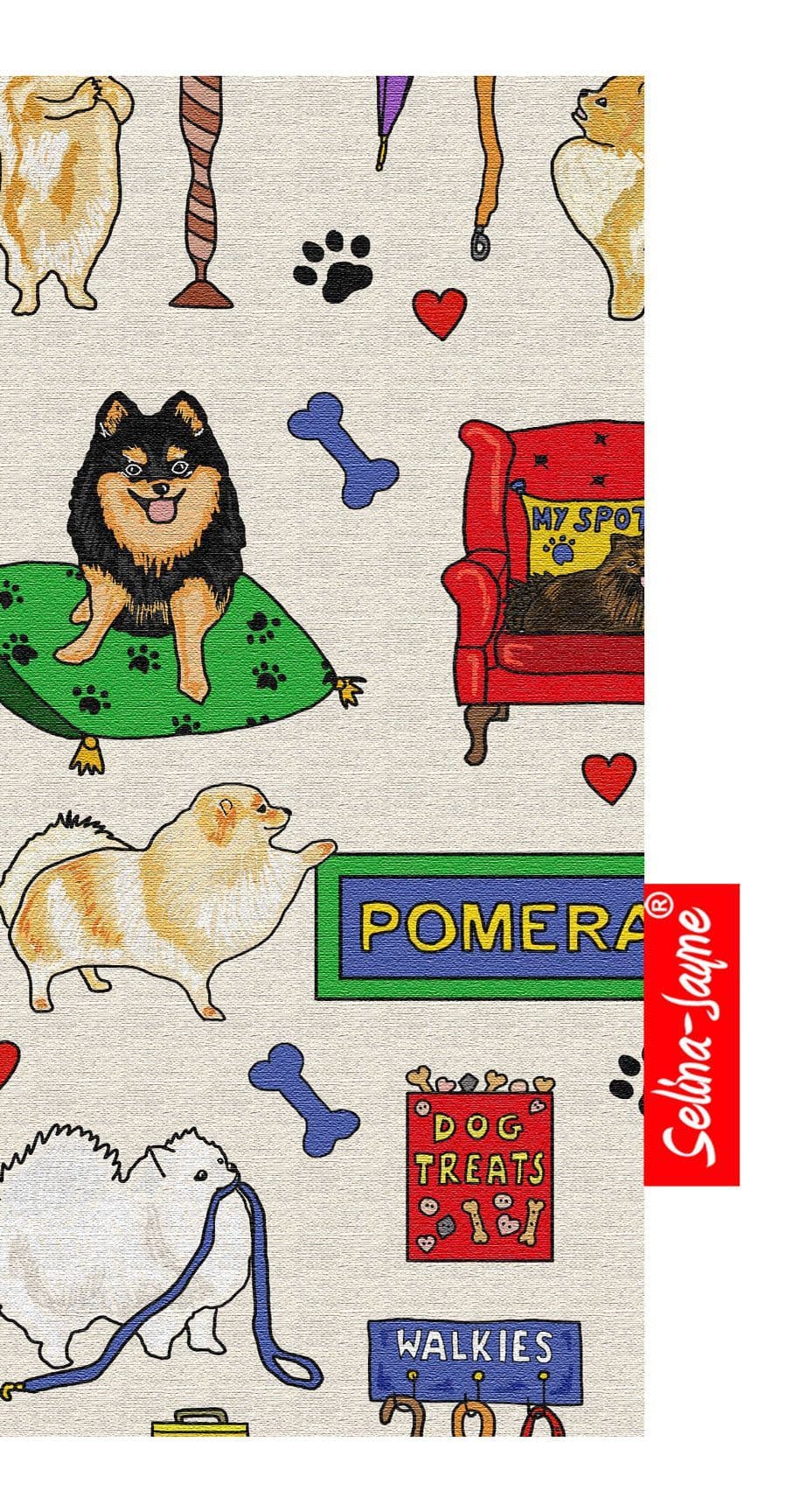 Pomeranian Dog Soft Glasses Case by Selina-Jayne