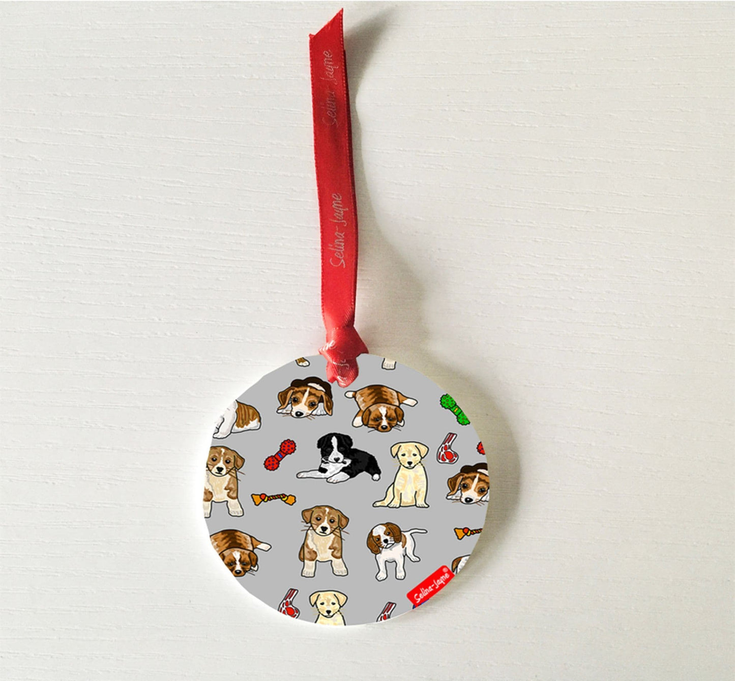 Puppies Hanging Decoration by Selina-Jayne