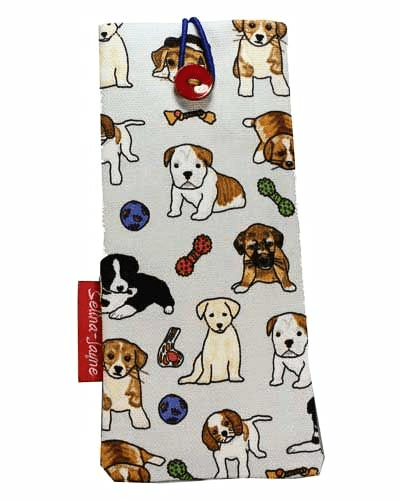 Puppies Soft Glasses Case by Selina-Jayne