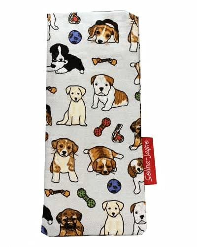 Puppies Soft Glasses Case by Selina-Jayne