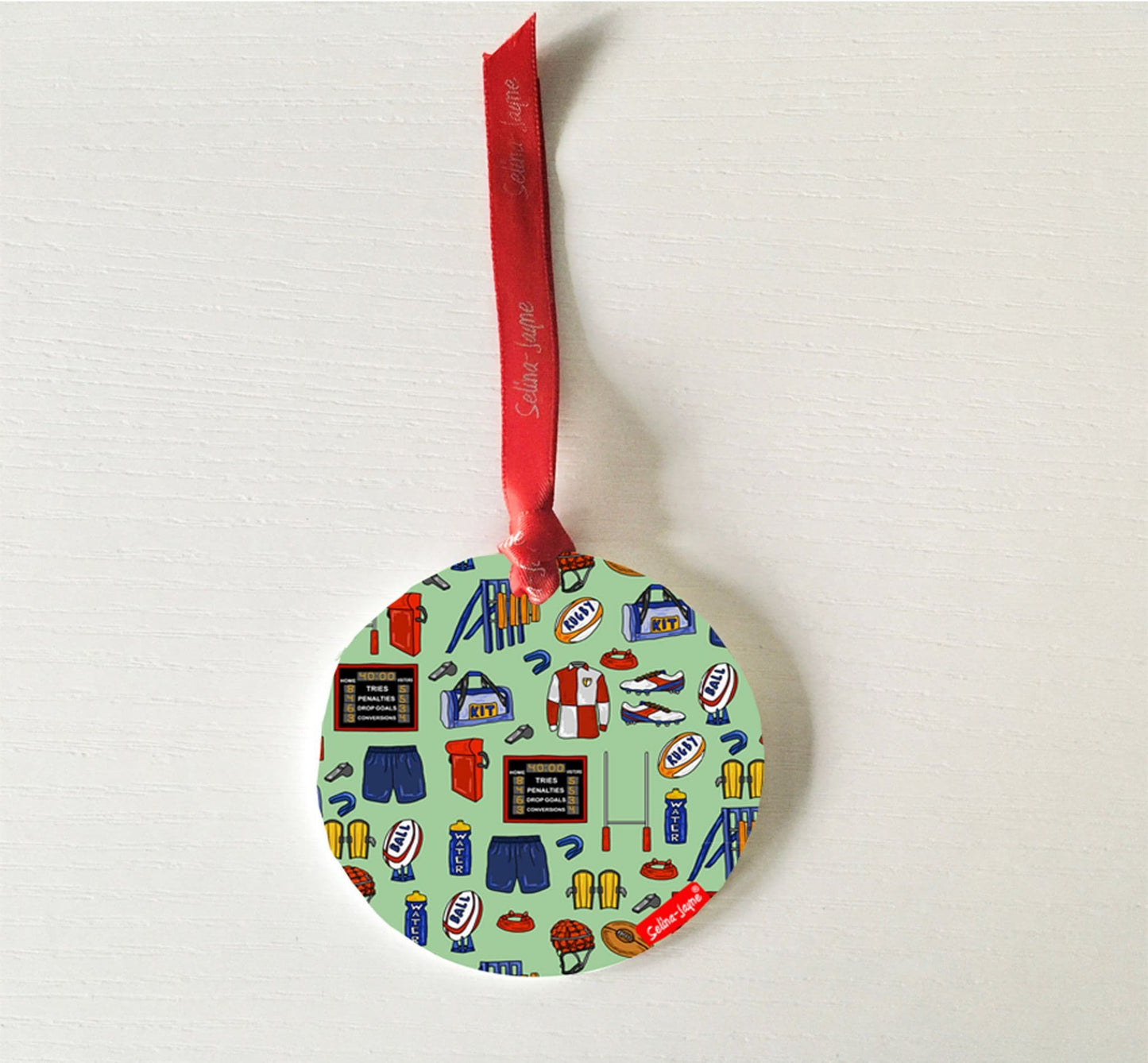 Rugby Hanging Decoration by Selina-Jayne