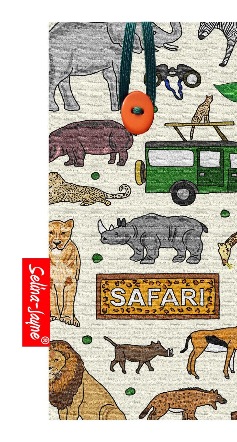 Safari Animals Glasses Case Soft Fabric by Selina-Jayne