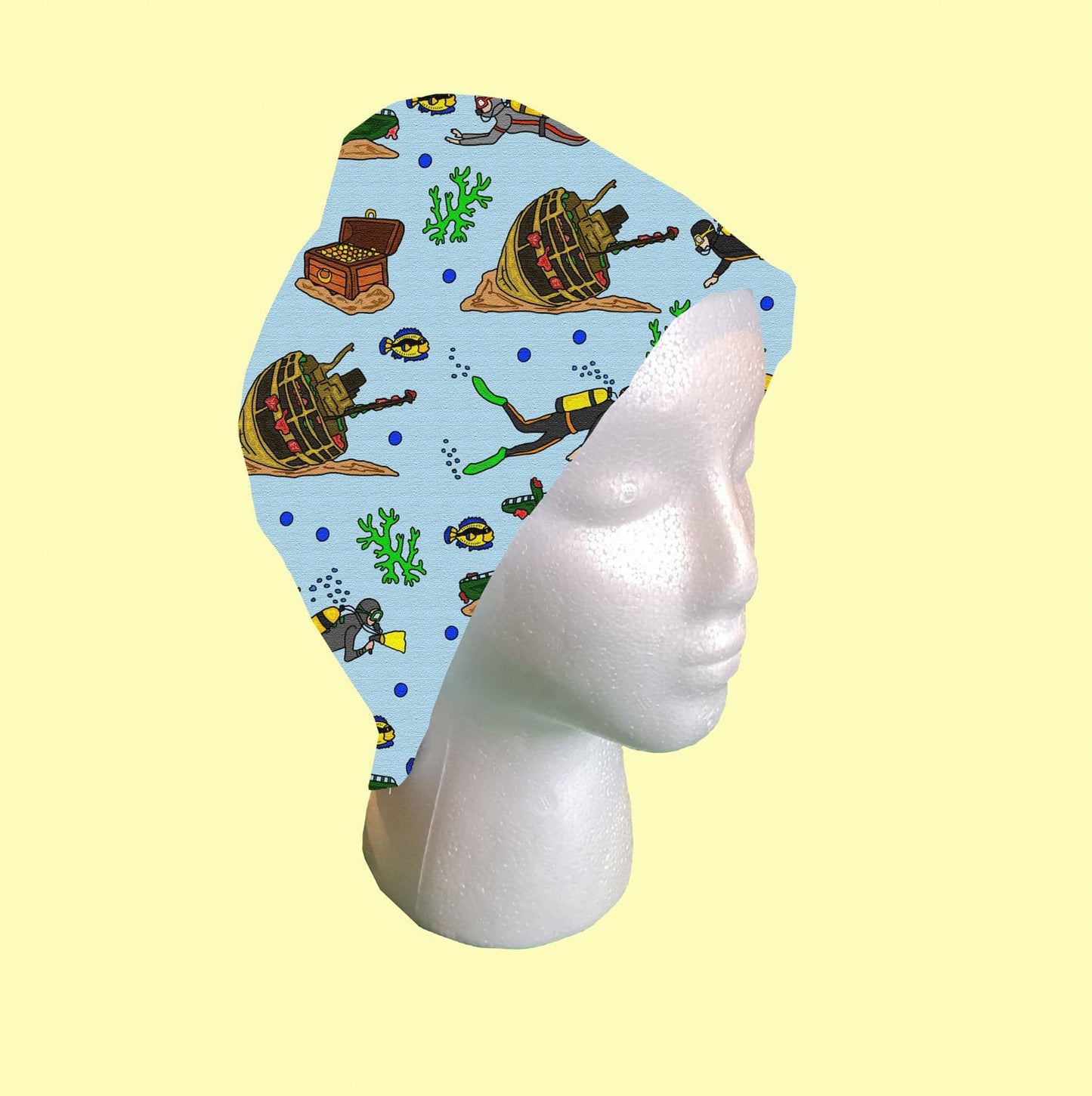 Scuba Diving Scrub Cap by Selina-Jayne