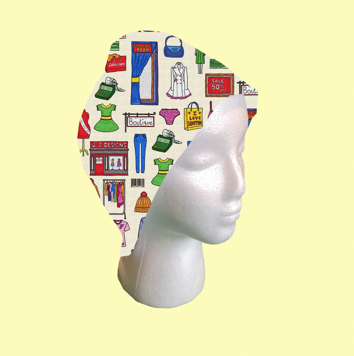Shopaholic Scrub Cap by Selina-Jayne