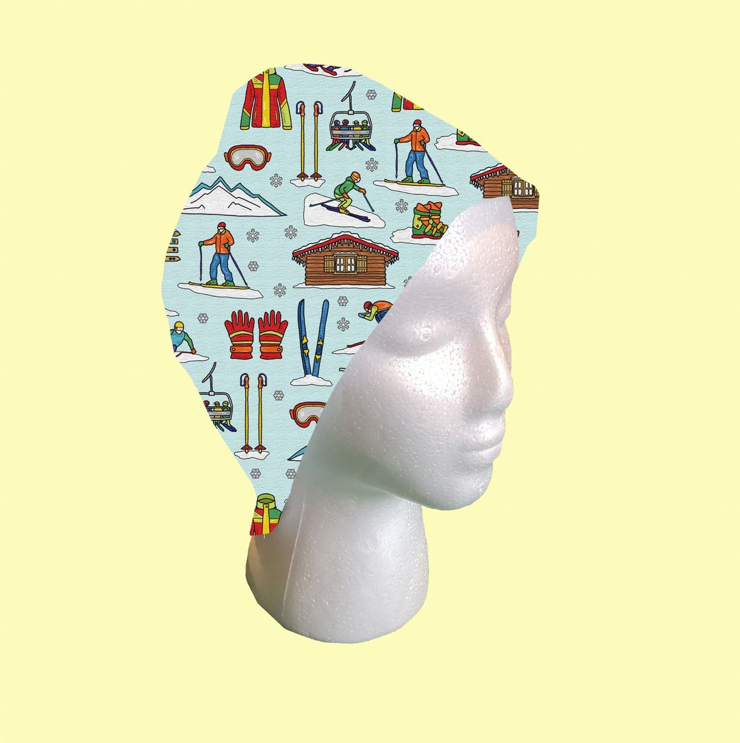 Skiing Scrub Cap by Selina-Jayne