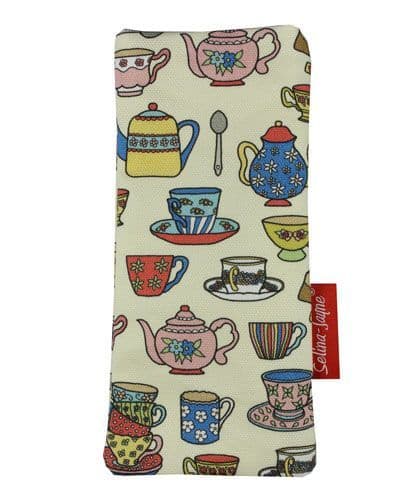 Teacups Soft Glasses Case by Selina-Jayne