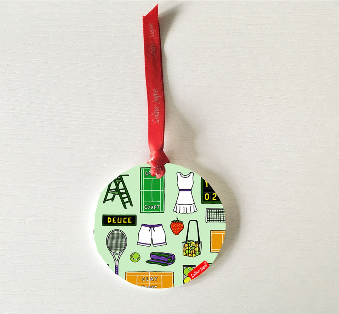 Tennis Hanging Decoration by Selina-Jayne