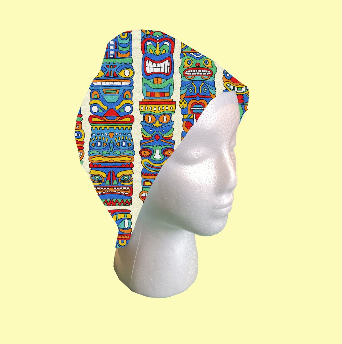 Totem Poles Scrub Cap by Selina-Jayne