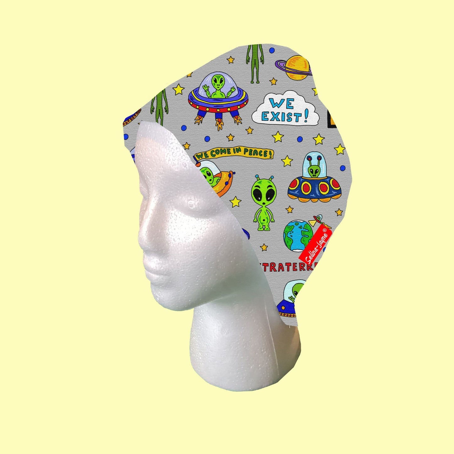 UFO Aliens Scrub Cap by Selina-Jayne