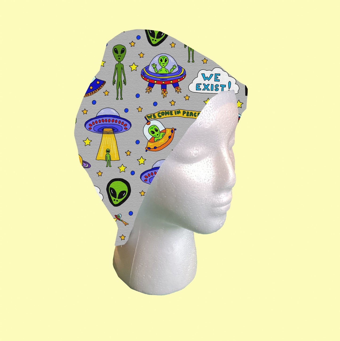 UFO Aliens Scrub Cap by Selina-Jayne